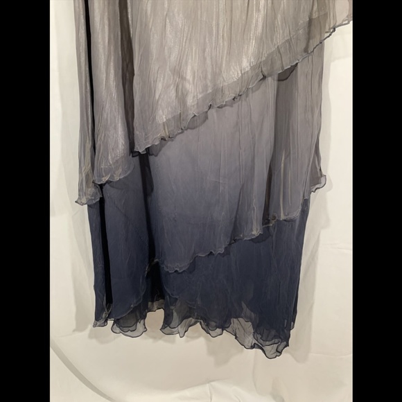 NEW Komarov *Custom Made* Chiffon Ruffle Skirt XL - Picture 4 of 12